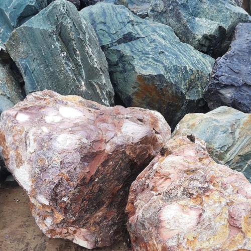 Ландшафтные глыбы красно-фиолетовые 200-1000 килограмм купить в Волгограде