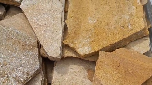 Плитняк златолит жёлтый для цоколя купить в Волгограде