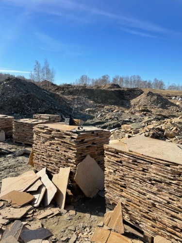 Плитняк златолит жёлтый золотистый для отмостки купить в Волгограде