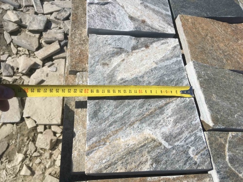 Плитка пилёная златолит Уральский для цоколя, отмостки купить в Волгограде