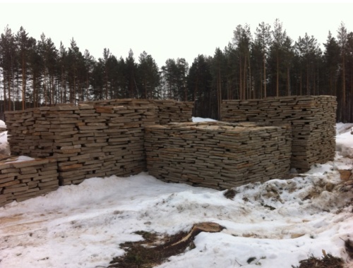 гранитный плитняк для фасада